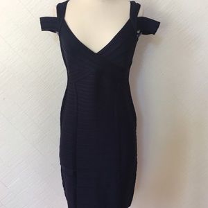 SOLD Nwt navy blue Herve Leger authentic dress